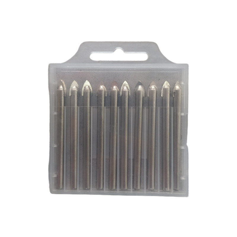 مته مدل نیزه ای دو الماس کد 08 سایز 8 میلیمتر مجموعه 10 عددی