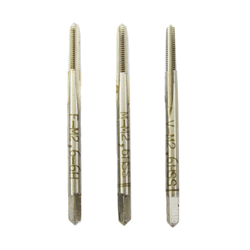 قلاویز دستی گورینگ مدل M2.6×0.45 سایز 2.6 میلیمتر مجموعه 3 عددی