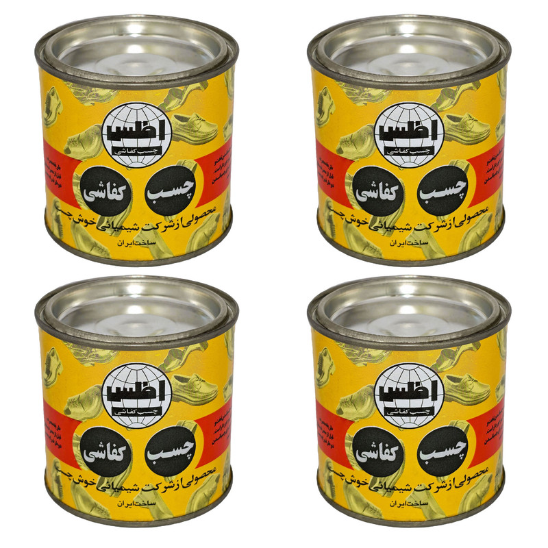 چسب کفاشی خوش چسب مدل اطلس حجم 250 میلی لیتر بسته 4 عددی