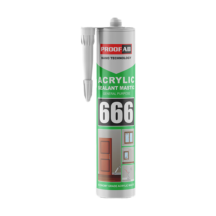 چسب ماستیک آکریلیک پروفاب مدل mr666 حجم 450 میلی لیتر