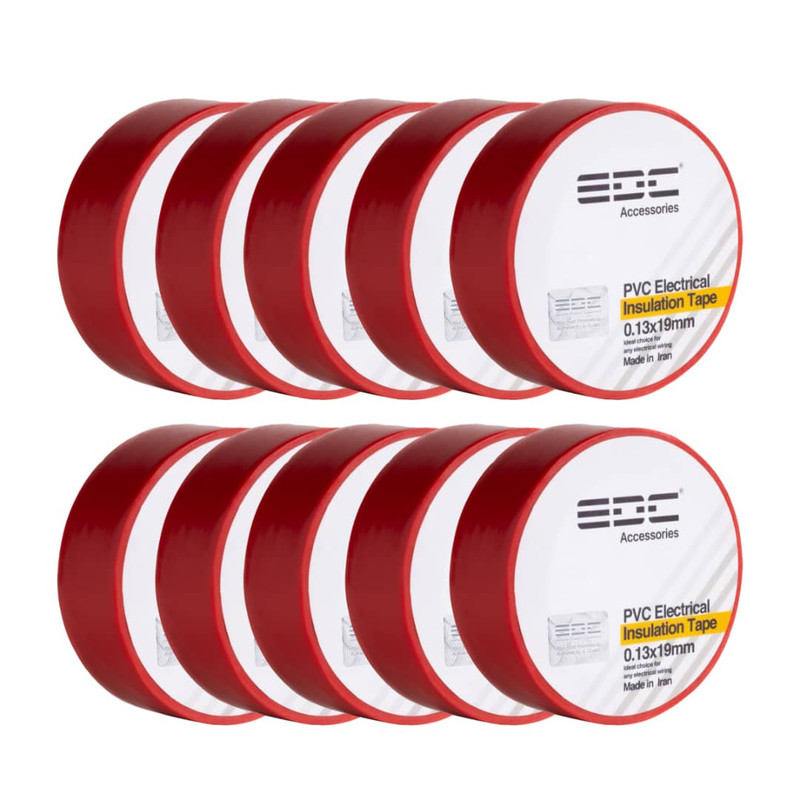 نوار چسب برق ای دی سی مدل PVC بسته 10 عددی