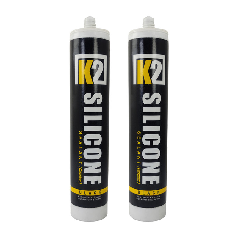 چسب سیلیکون کاسپین مدل K2 حجم 300 میلی لیتر مجموعه 2 عددی