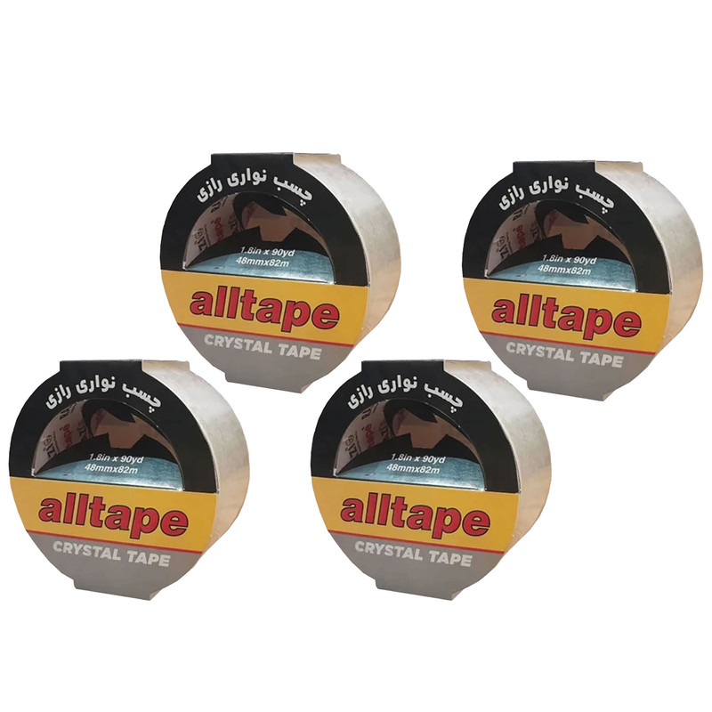 چسب پهن رازی مدل alltape عرض پنج سانتی متر بسته 4 عددی