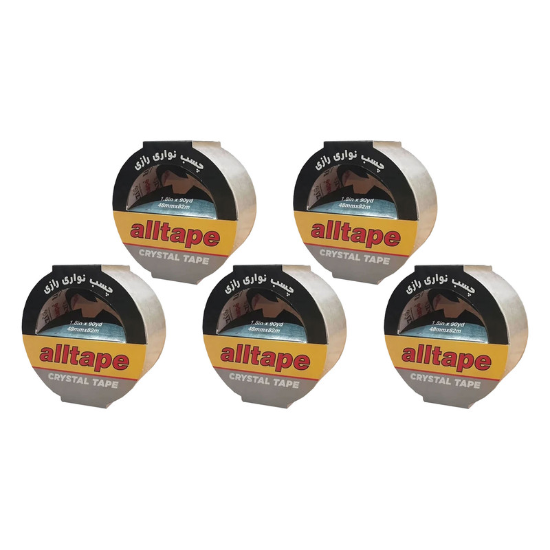 چسب پهن رازی مدل alltape عرض پنج سانتی متر بسته 5 عددی