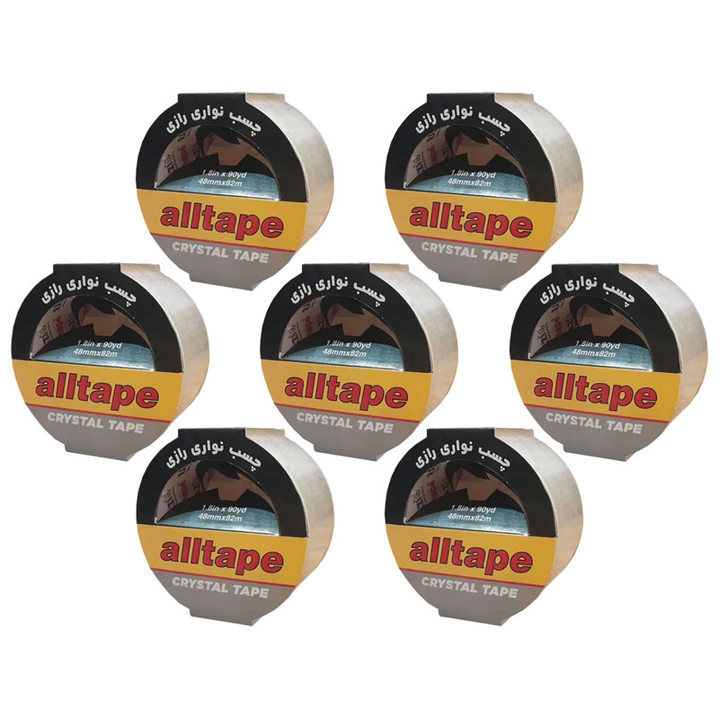 چسب پهن رازی مدل alltape عرض پنج سانتی متر بسته 7 عددی