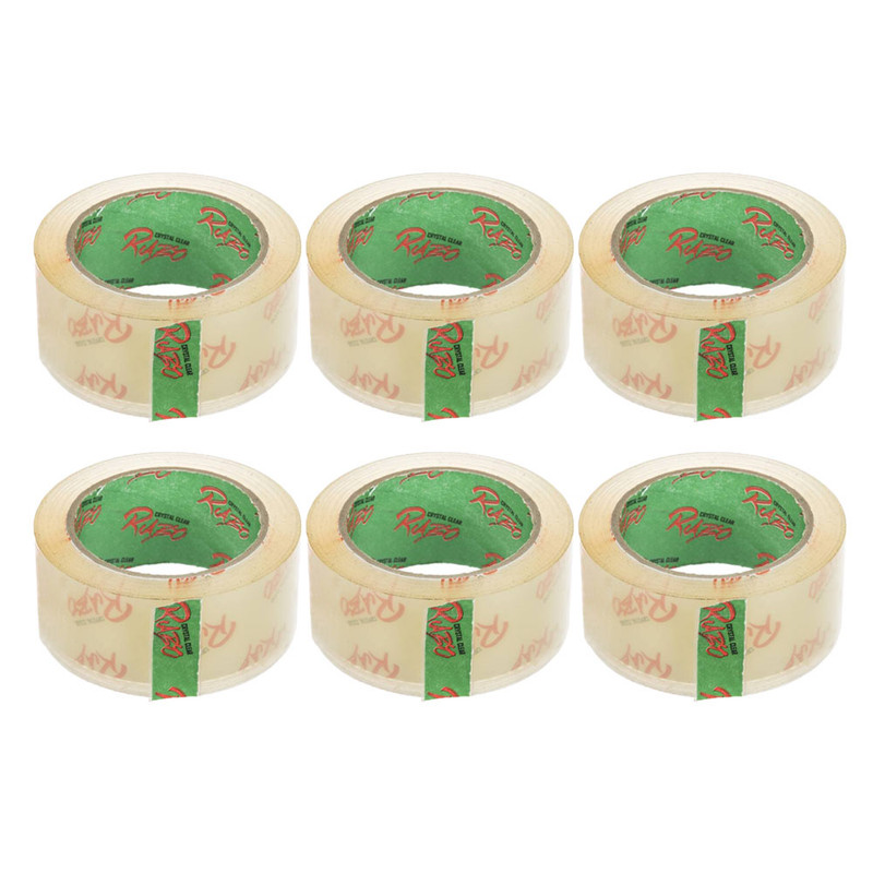 چسب نواری پهن رابو کد Y90Gr عرض 4.8 سانتی متر بسته 6 عددی