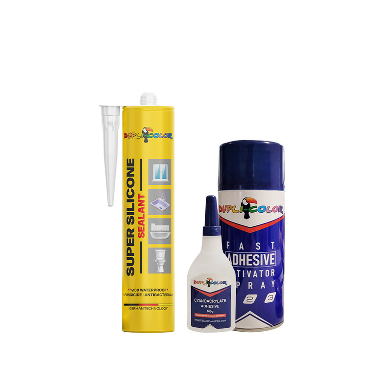 چسب سیلیکون و چسب 123 دوپلی کالر مدل d2 وزن 320 گرم مجموعه 2 عددی
