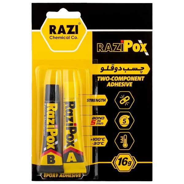 چسب دوقلو رازی مدل POX وزن 16 گرم