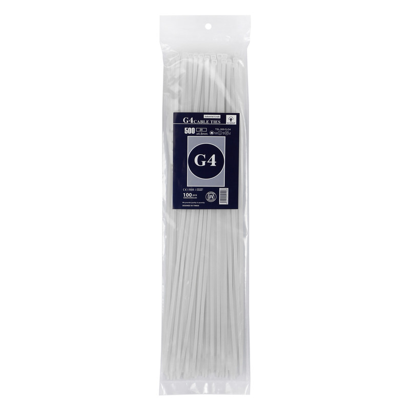 بست کمربندی جی فور مدل G4-500x4.8 بسته 100 عددی
