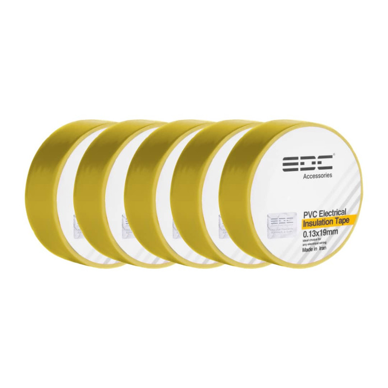 نوار چسب برق ای دی سی مدل PVC بسته 5 عددی
