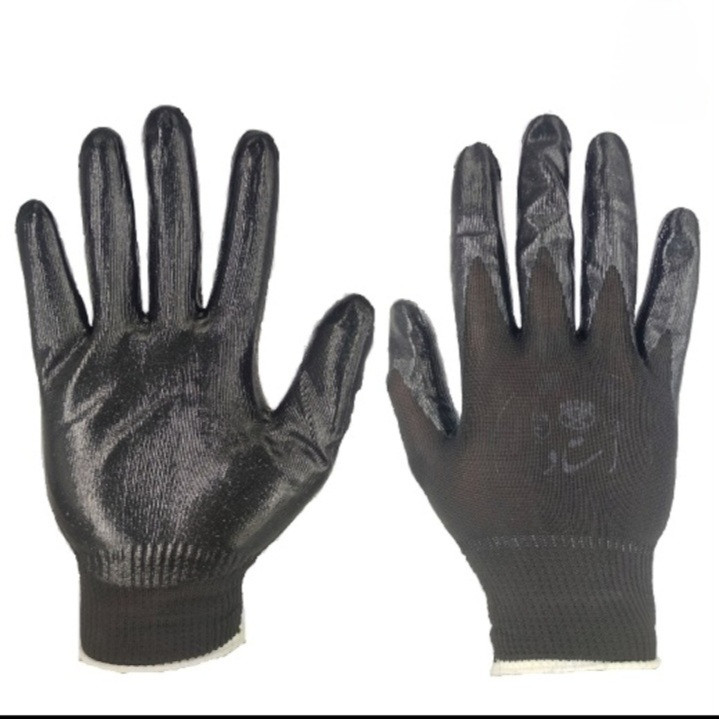 دستکش ایمنی  استاد مدل کف مواد  کد 220 بسته 6 عددی