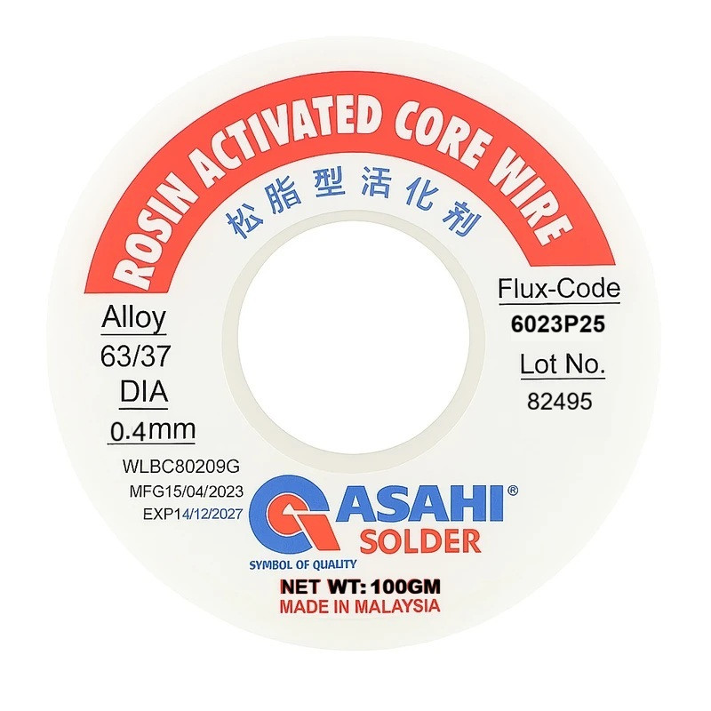 سیم لحیم آساهی مدل 0.4mm وزن 100 گرم