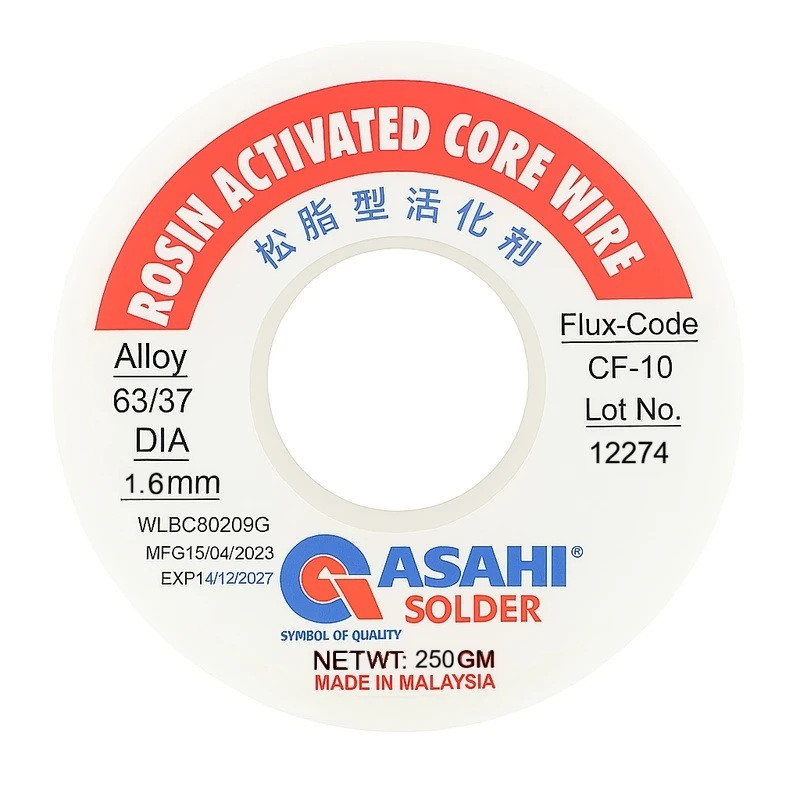 سیم لحیم آساهی مدل 1.6mm وزن  250 گرم