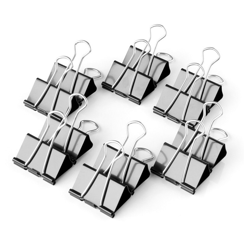 گیره کاغذ کد 050 سایز 32 میلی متری بسته 12 عددی