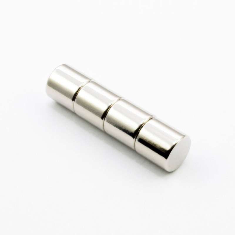 آهن ربا مدل نئودیمیوم استوانه D10x10mm بسته 4عددی